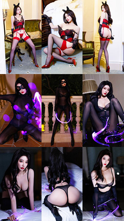 秀人网 杨晨晨 黑丝高跟红色情趣私房视图 1V+90P/1.83G