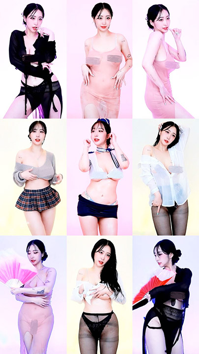 网红主播 yso1004 韩国高颜值主播薄纱睡裙打油影子舞 40V/10.7G*